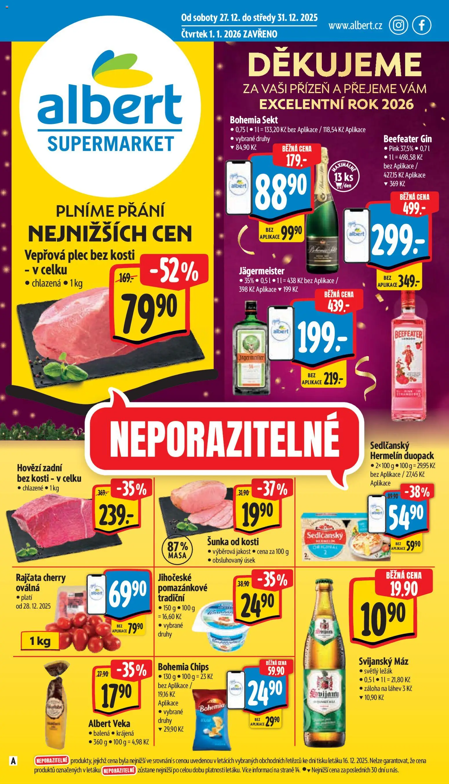 Náhled nabídky: Albert Supermarket platný od 27.12.2025
