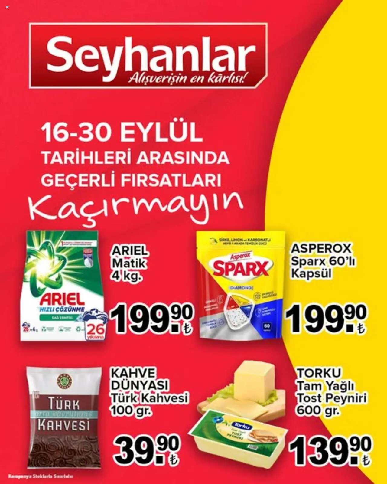 Seyhanlar Market Katalog (16 - 30 Eylül 2025) - Sayfa numarası 1