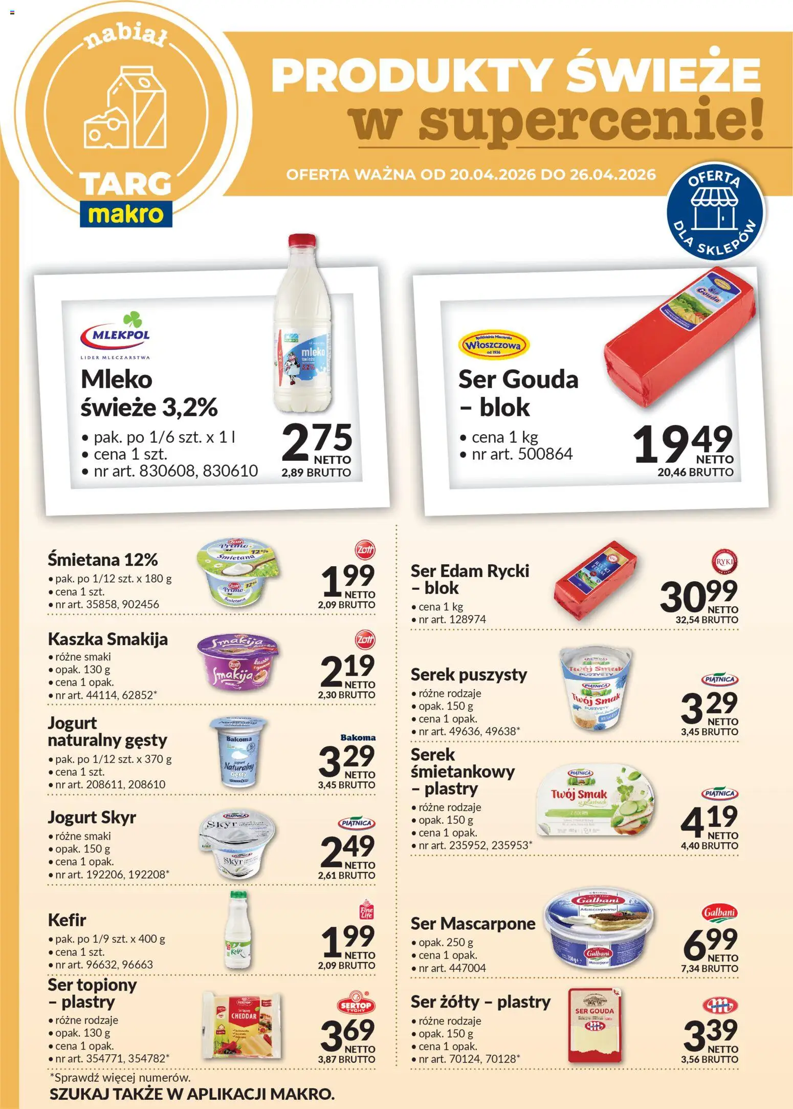 Pogląd gazetki "Makro gazetka - Oferta świeża w super cenach" ze sklepu Makro ważnej od 20.04.2026