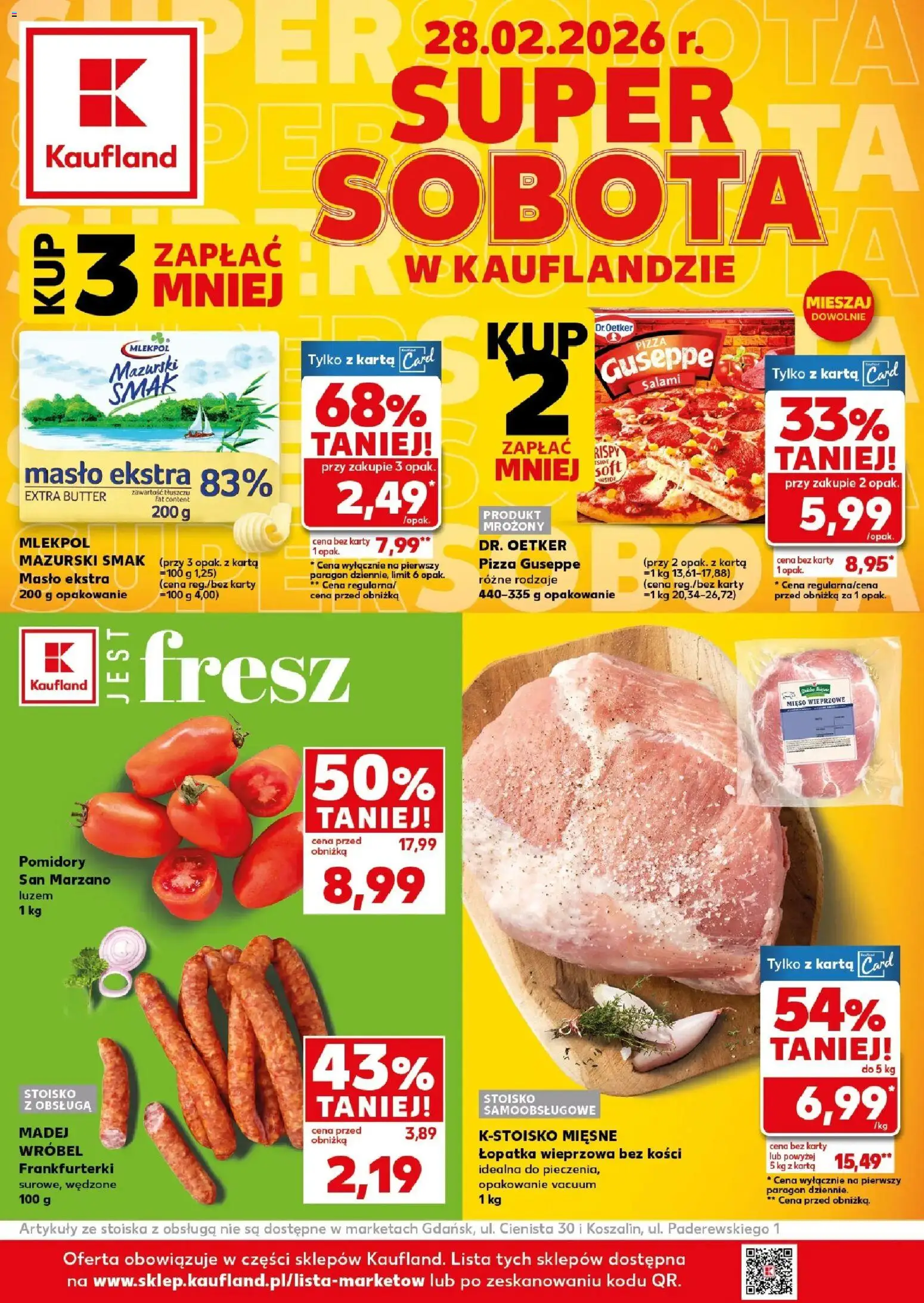 Pogląd gazetki "Kaufland gazetka - Super Sobota" ze sklepu Kaufland ważnej od 28.02.2026
