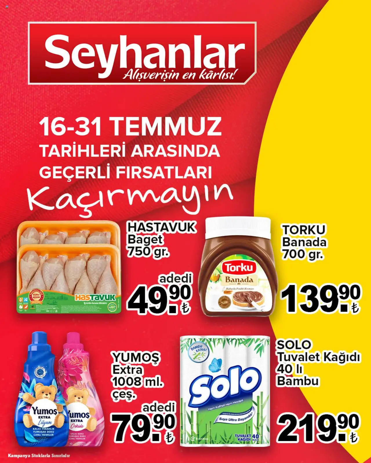 Seyhanlar Market Katalog (16 - 31 Temmuz 2025) - Sayfa numarası 1