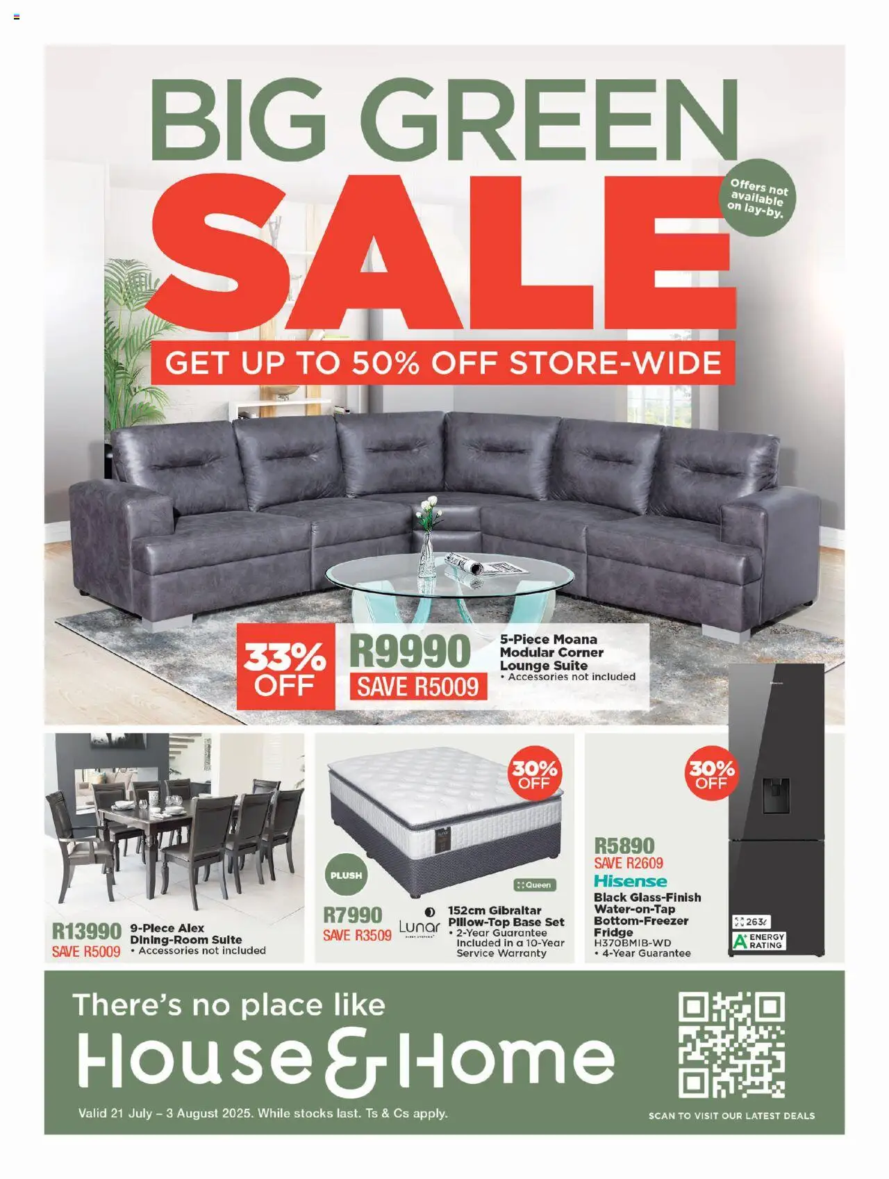 House and Home Specials from 21/07 - 03/08/2025 > Promotions