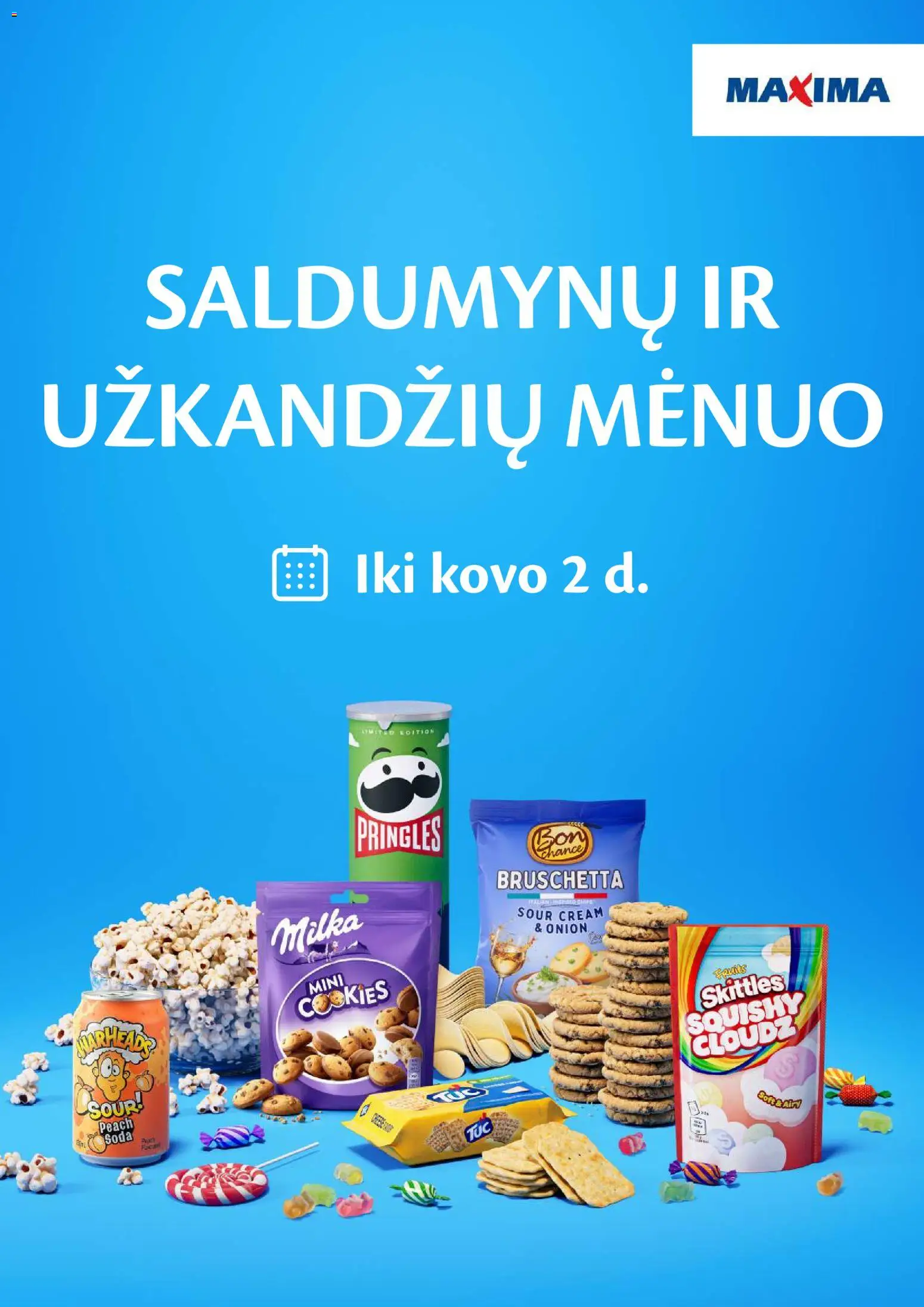 MAXIMA parduotuvės leidinio Leidinys - Saldumynų ir užkandžių mėnuo galiojančio nuo 2026.02.02 peržiūra
