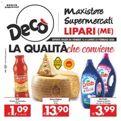 Anteprima dell'opuscolo Volantino Maxistore, Supermercati - Lipari dal negozio Decò valido da 13/02/2026