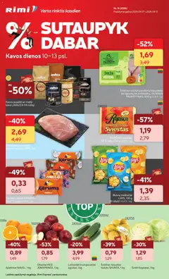 Rimi parduotuvės leidinio Rimi leidinys galiojančio nuo 2026.04.07 peržiūra