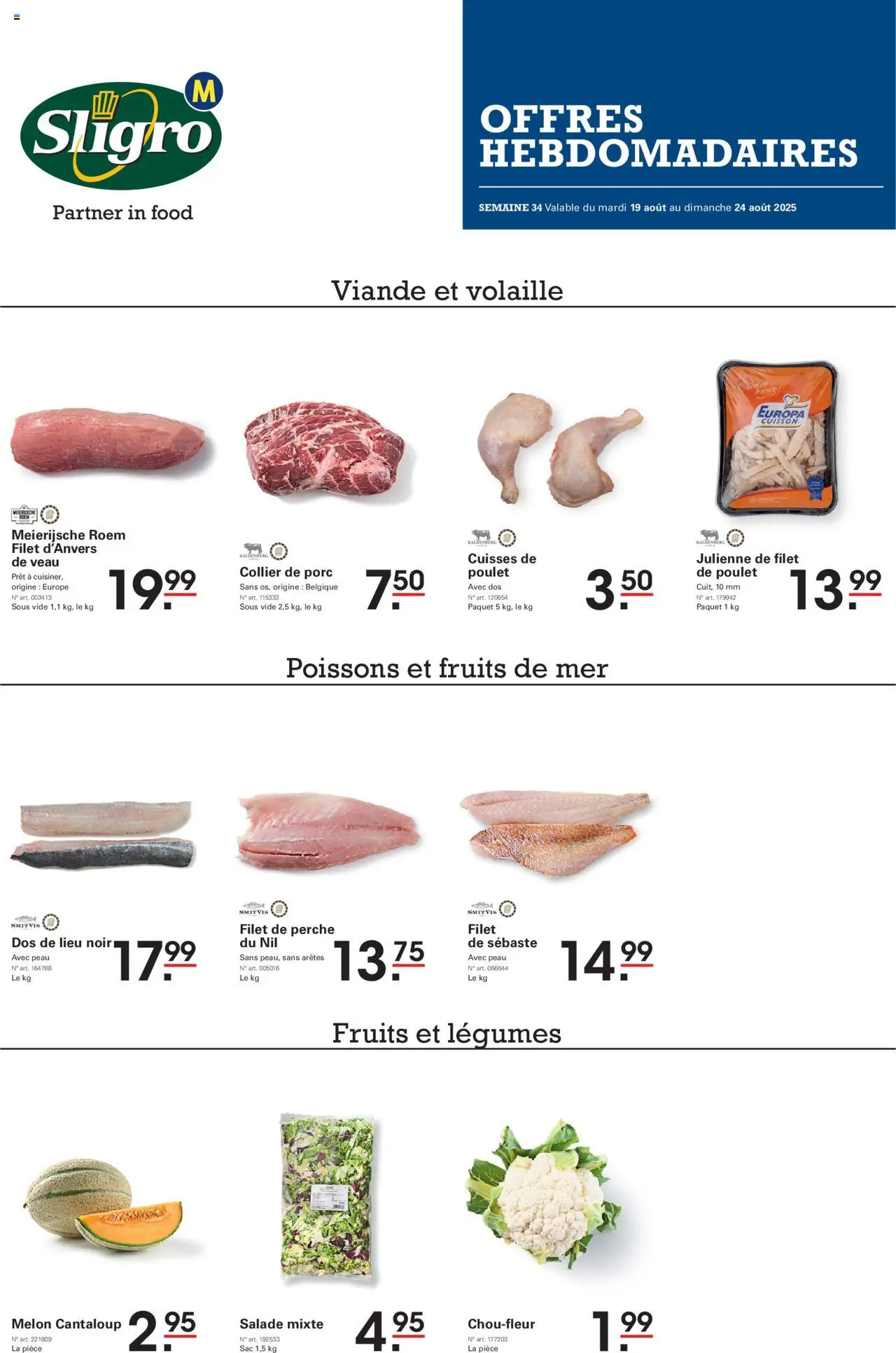 Sligro shop Publicité geldig vanaf 19/08/2025 - Paginanummer 1