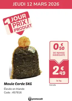 Prévisualisation de Promocash PROMO moule de corde du magasin Promocash formulaire valide 12/03/2026