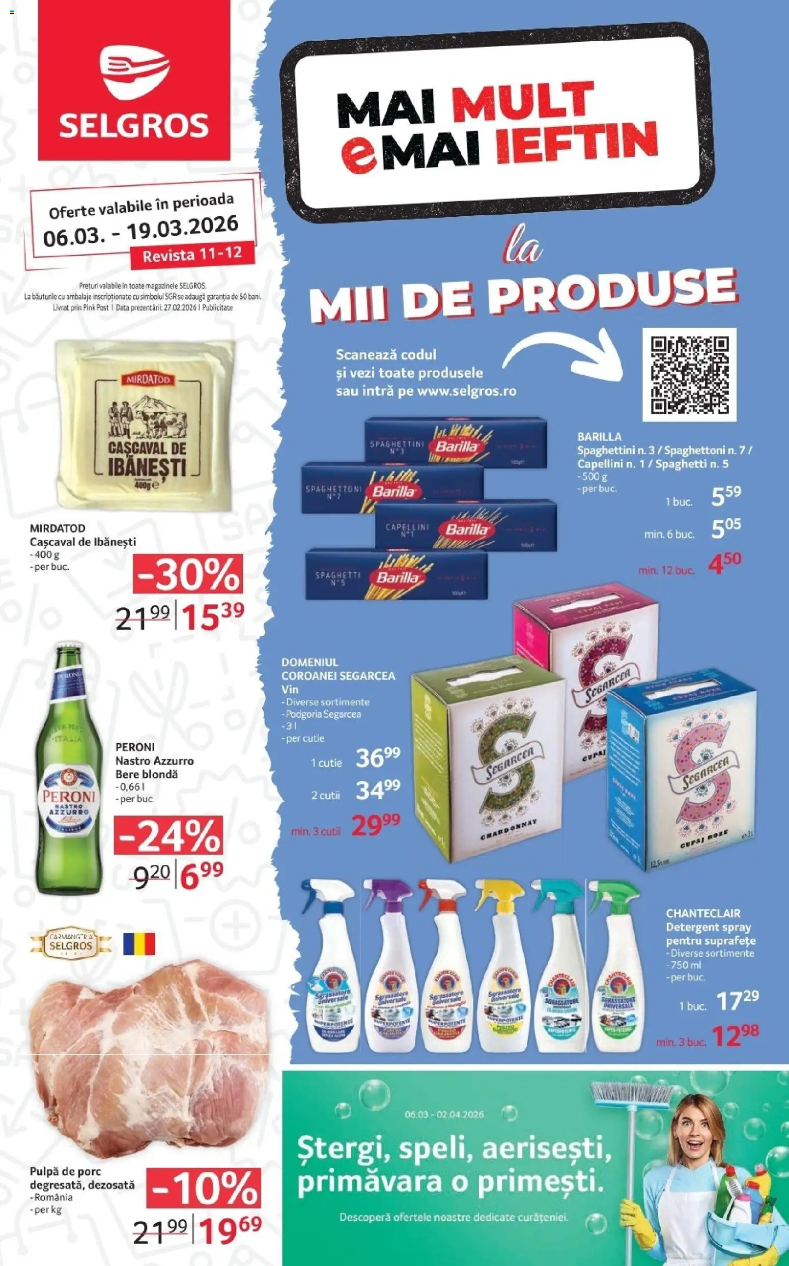 Previzualizarea de cataloage: Selgros Selgros Catalog valabil de la 06.03.2026 - Bere, Cașcaval, Detergent, Cutie, Barilla
