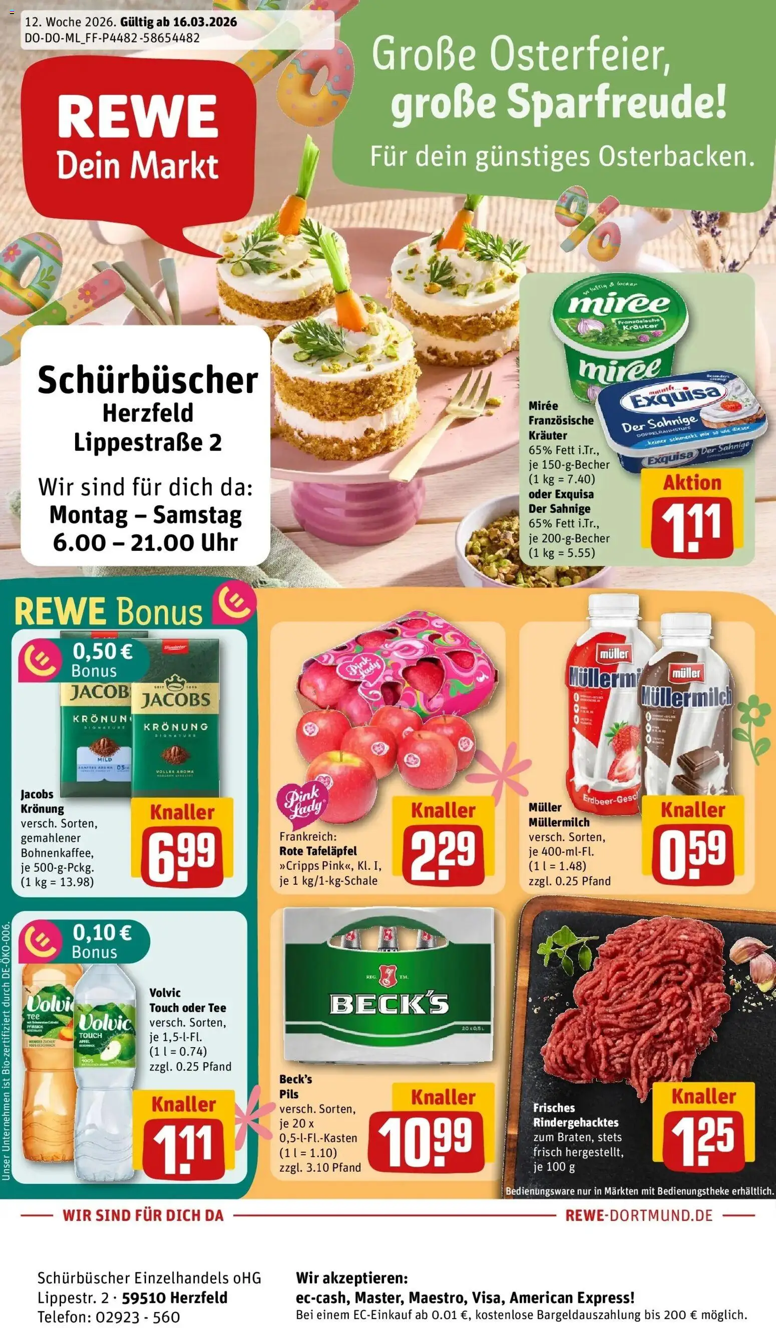 Vorschau von dem Prospekt des Geschäftes Rewe, gültig ab dem 15.03.2026