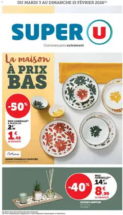 Prévisualisation de La maison à prix bas du magasin Super U formulaire valide 03/02/2026
