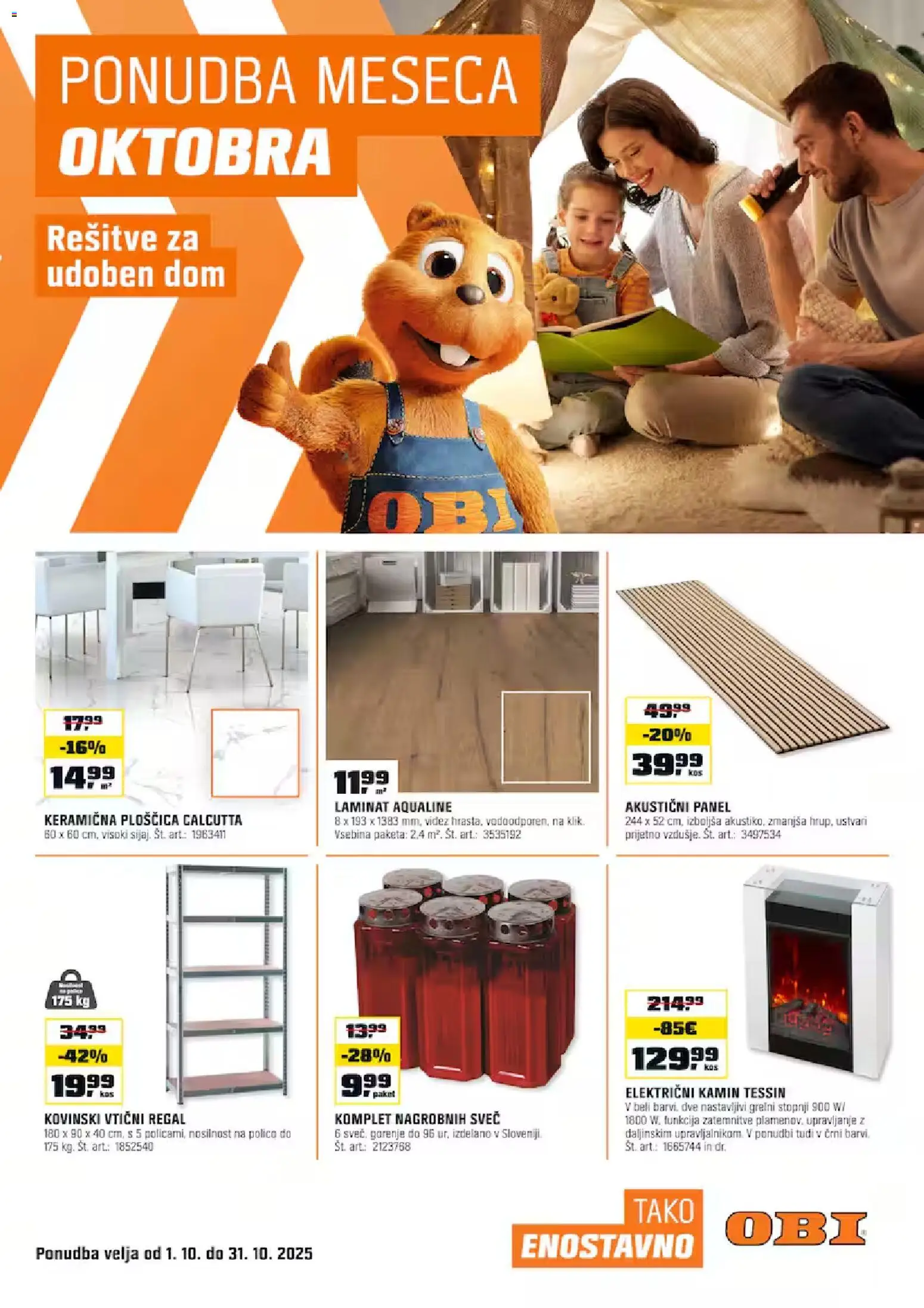 OBI Katalog izdelkov od 01.10.2025 - aktualna ponudba - stran 1