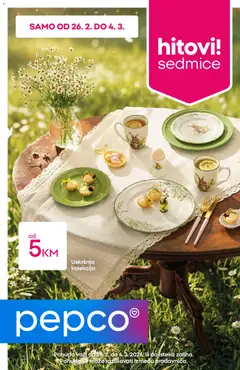 Pregled letka Katalog trgovine Pepco vrijedi od 26.02.2026