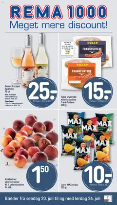Eksempel på tilbudsavis Tilbudsavis fra butik Rema 1000 gyldig fra 20/07/2025