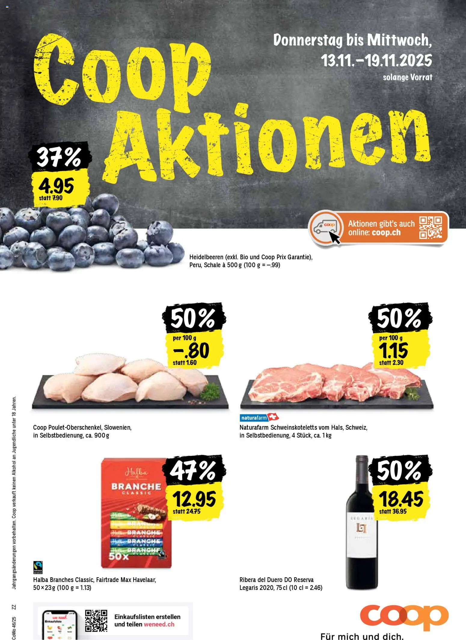 Vorschau des Merkblatts Aktionen vom Shop Coop gültig von 13.11.2025 bis 19.11.2025