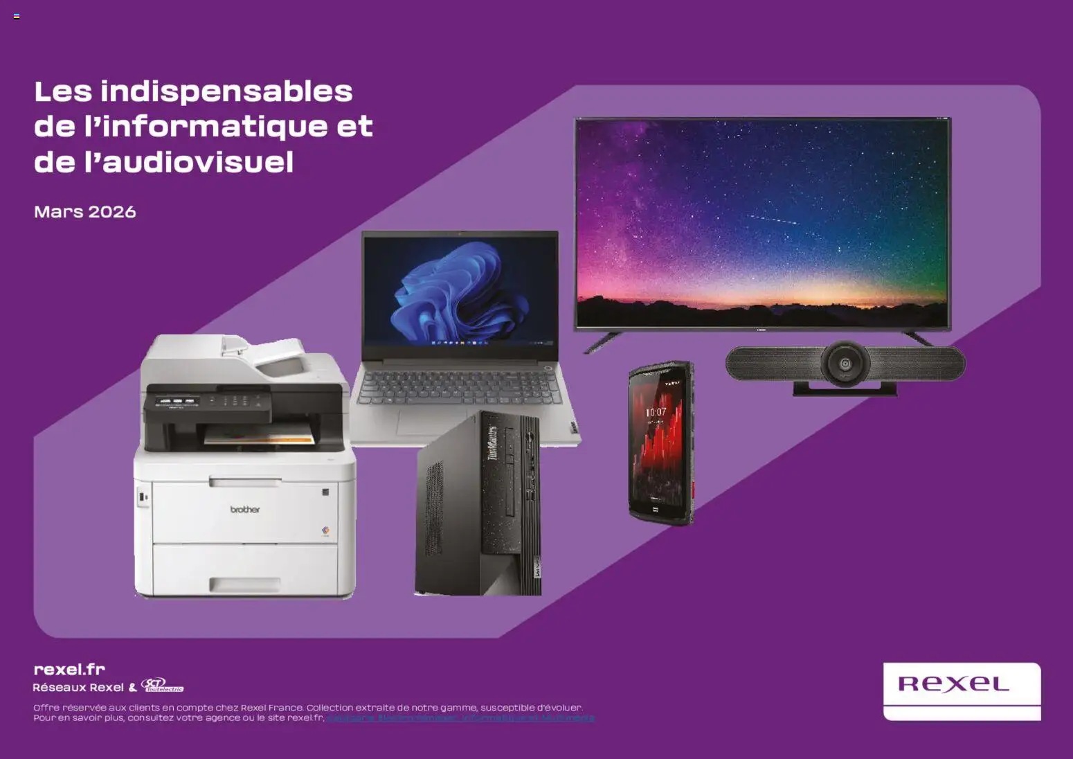 Prévisualisation de Rexel - Brochure de informatique du magasin Rexel formulaire valide 01/04/2026