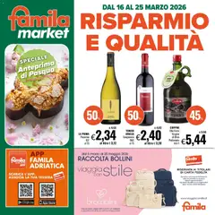 Anteprima dell'opuscolo Famila volantino Market dal negozio Famila valido da 16/03/2026