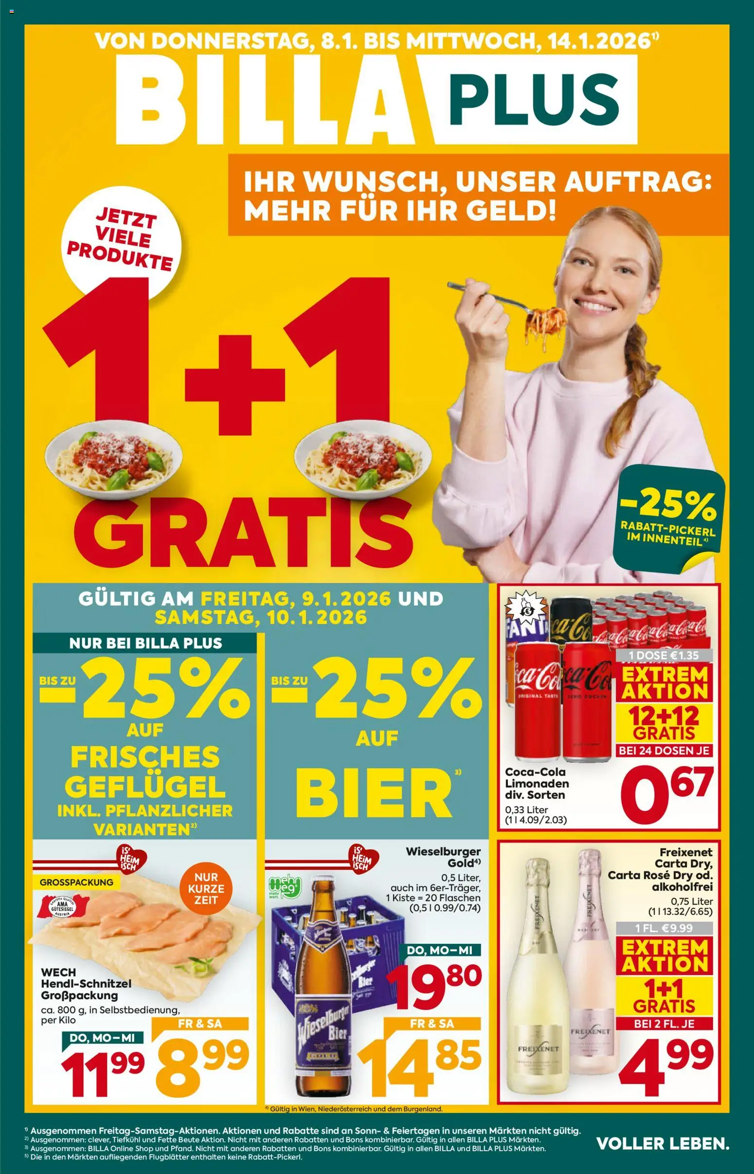 Vorschau der Angebote: Billa Plus Flugblatt gültig ab 08.01.2026