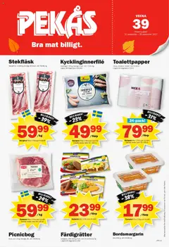 Förhandsgranska reklamblad Aktuella reklamblad Pekås från butik Pekås gäller från 22/09/2025