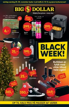 Eksempel på tilbudsavis Black Friday fra butik Bigdollar gyldig fra 28/11/2025