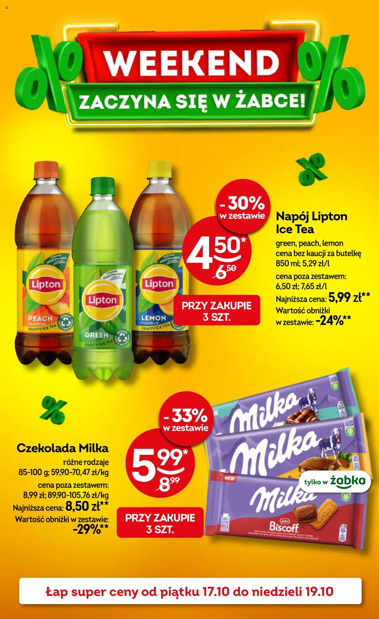 Żabka Weekendowe promocje od 17.10.2025 - Nowa Gazetka - Numer strony 1