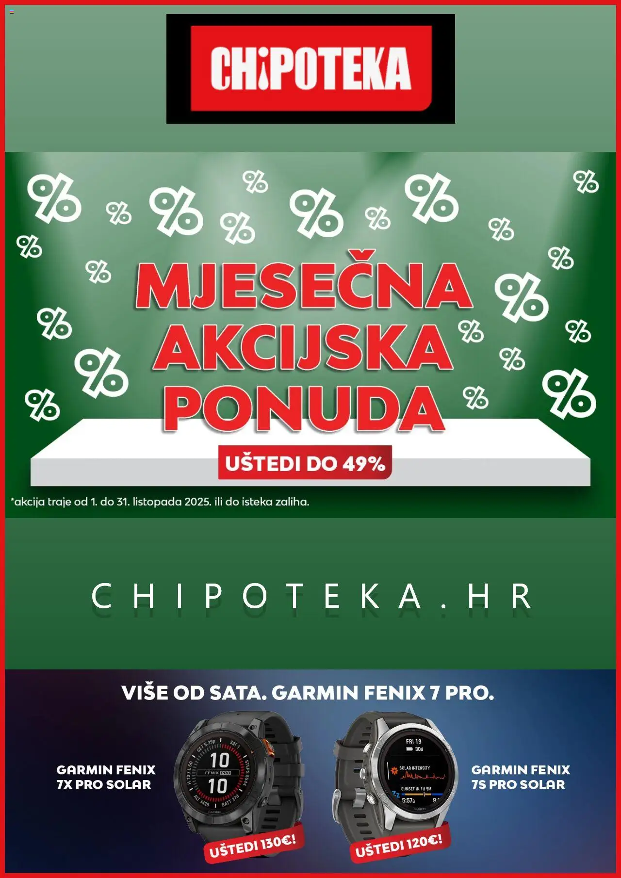 Chipoteka aktualni Katalog vrijedi od 15.10.2025 - tjedna akcija broj stranice 1