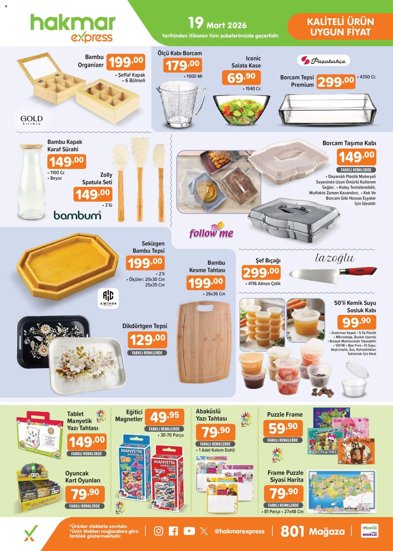 Hakmar Express Hakmar Express - Perşembe Aktüel Ürünler 19.03.2026 - Broşürünün önizlemesi