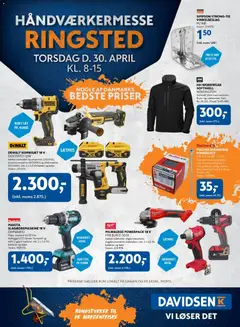 Eksempel på tilbudsavis Davidsen - Håndværkermesse Ringsted fra butik Davidsen gyldig fra 30/04/2026