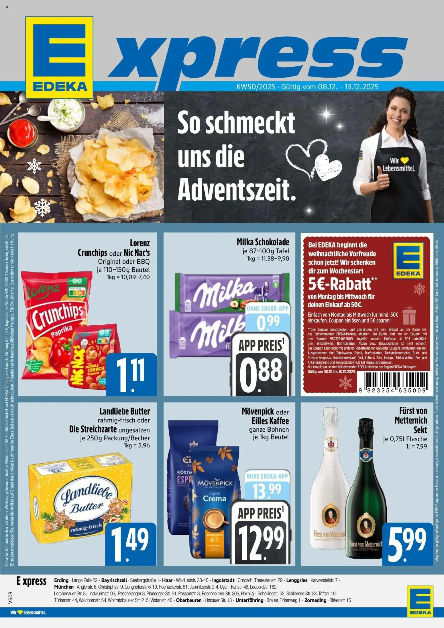 Vorschau von dem Prospekt des Geschäftes Edeka, gültig ab dem 08.12.2025