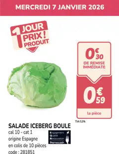 Prévisualisation de Promo salade du magasin Promocash formulaire valide 07/01/2026