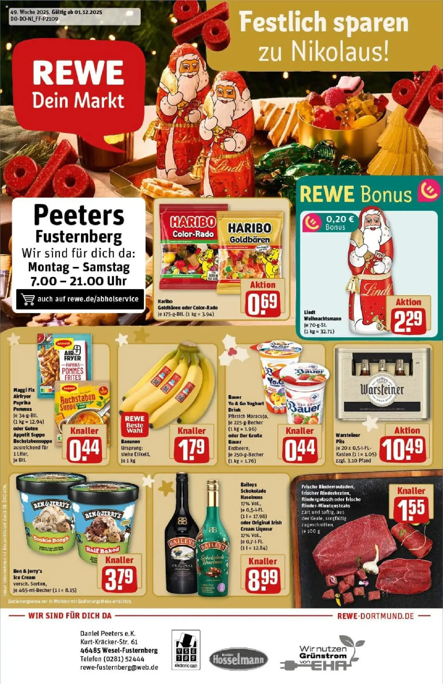 Vorschau von dem Prospekt des Geschäftes Rewe, gültig ab dem 01.12.2025