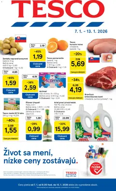 Náhľad Tesco letáku platného od 07.01.2026