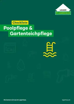 Vorschau der Angebote: Lagerhaus Checkliste Poolpflege und Gartenteichpflege gültig ab 12.11.2025