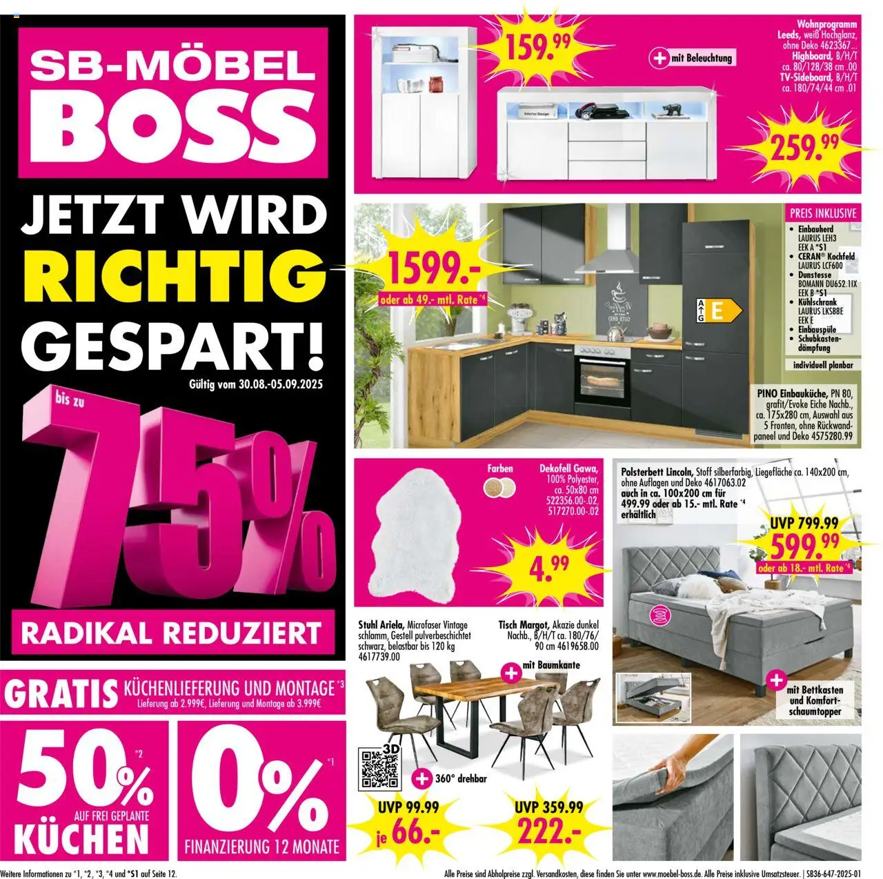 SB Möbel Boss Prospekt Neubrandenburg (vom 30.08.2025 - 05.09.2025)