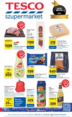 Tesco - Szupermarket akciós újság megtekintése, amely érvényes 2025.08.21.-től