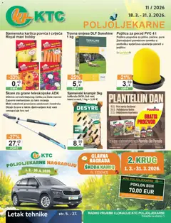 Pregled letka KTC Katalog poljoljekarne trgovine KTC vrijedi od 18.03.2026