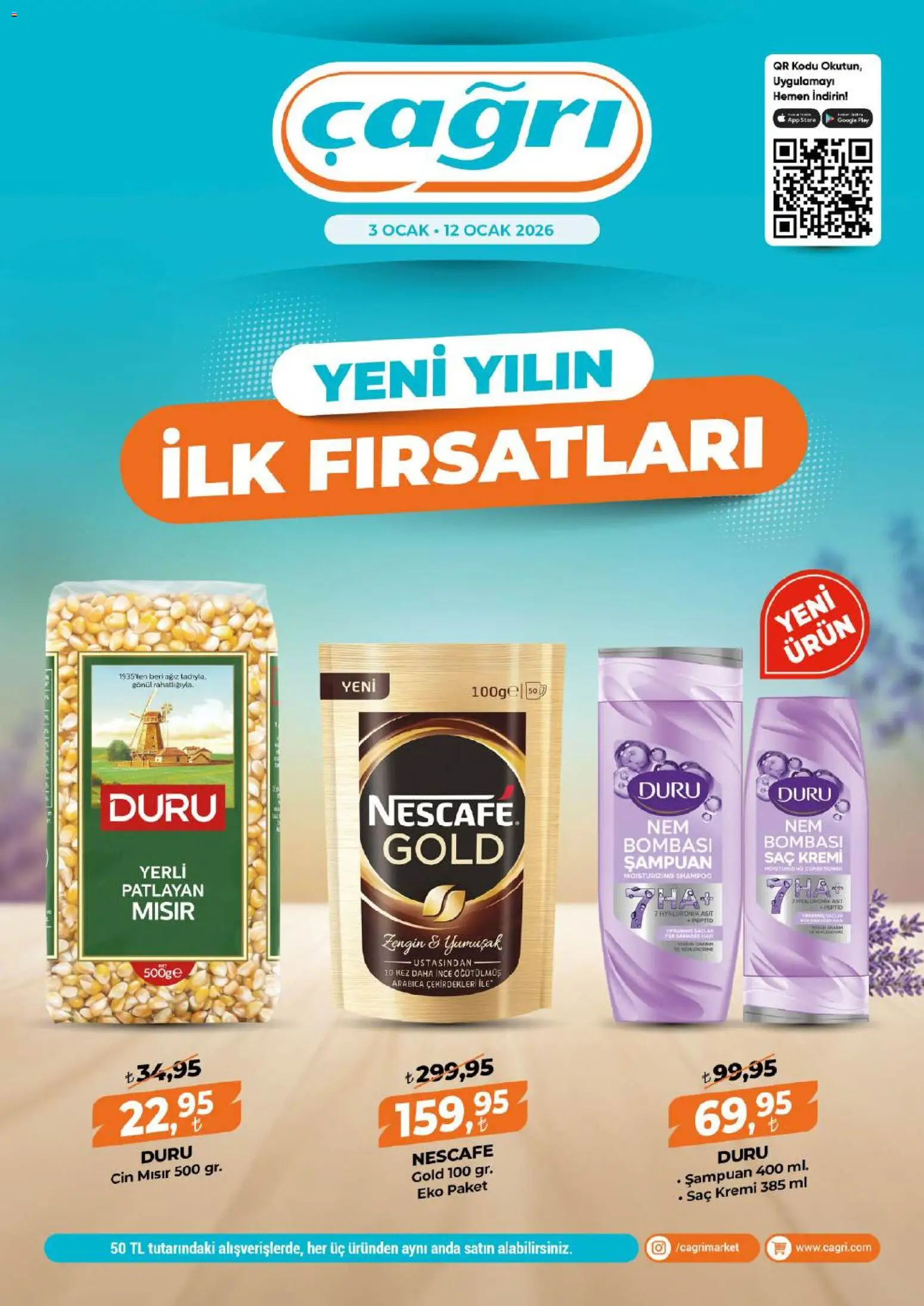 Çağrı Market Katalog 03.01.2026 - Broşürünün önizlemesi