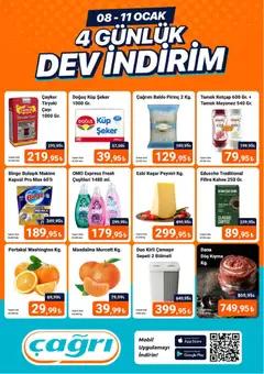 Çağrı Market 4 Günlük Dev İndirim 08.01.2026 - Broşürünün önizlemesi