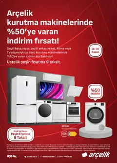 Arçelik Katalog 16.11.2025 - Broşürünün önizlemesi