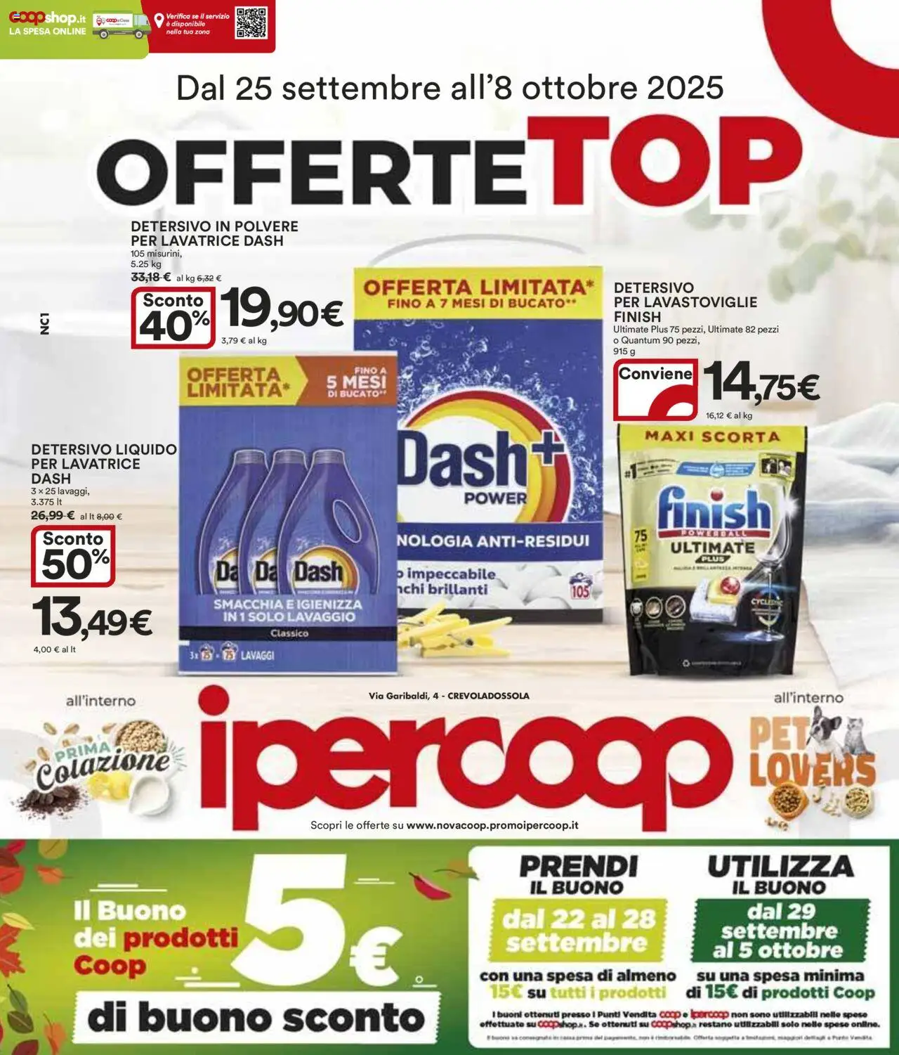 Volantino Ipercoop valido da 25/09/2025 numero di pagina 1