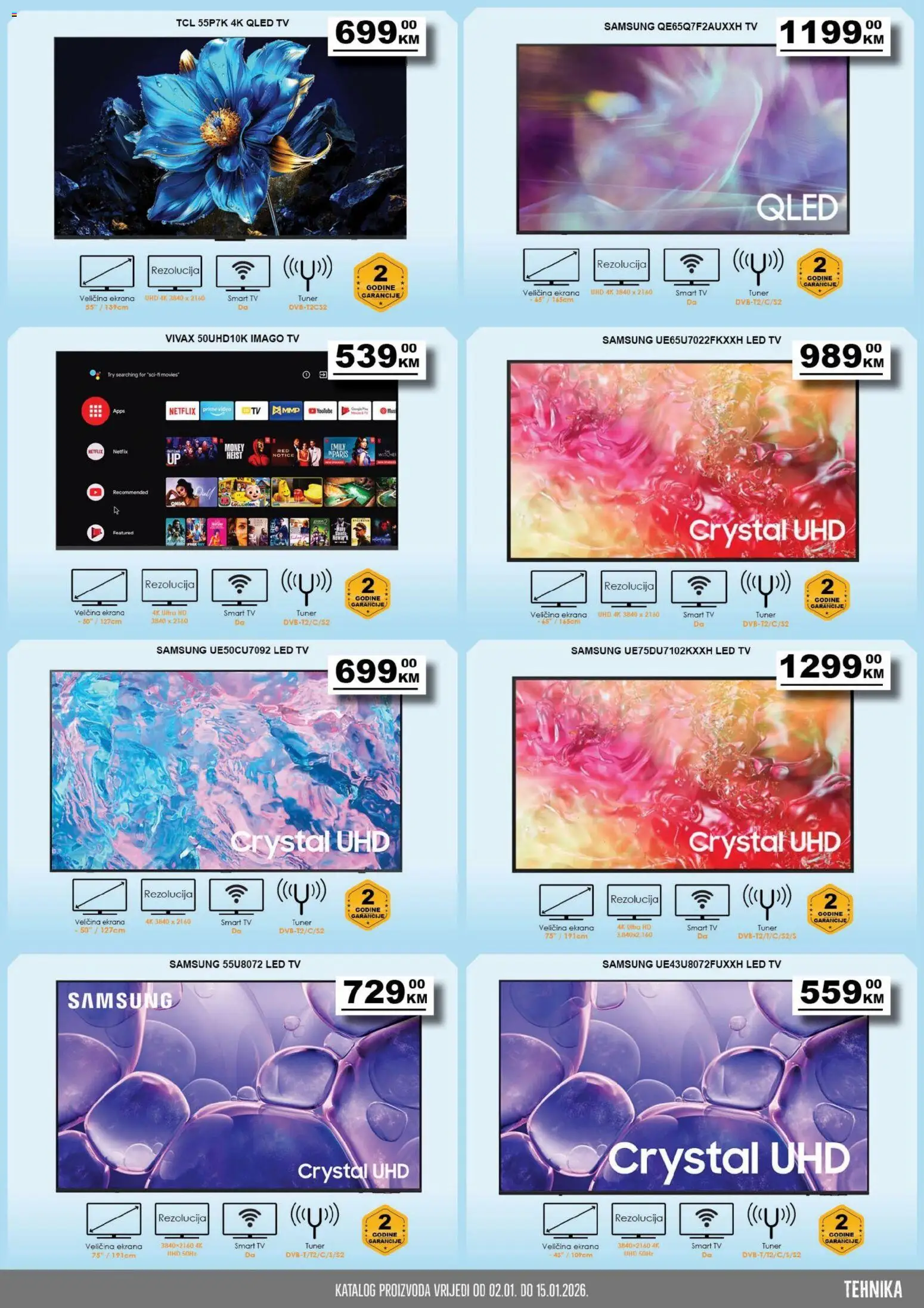 Pregled letka Katalog trgovine Prodex vrijedi od 2026.01.02