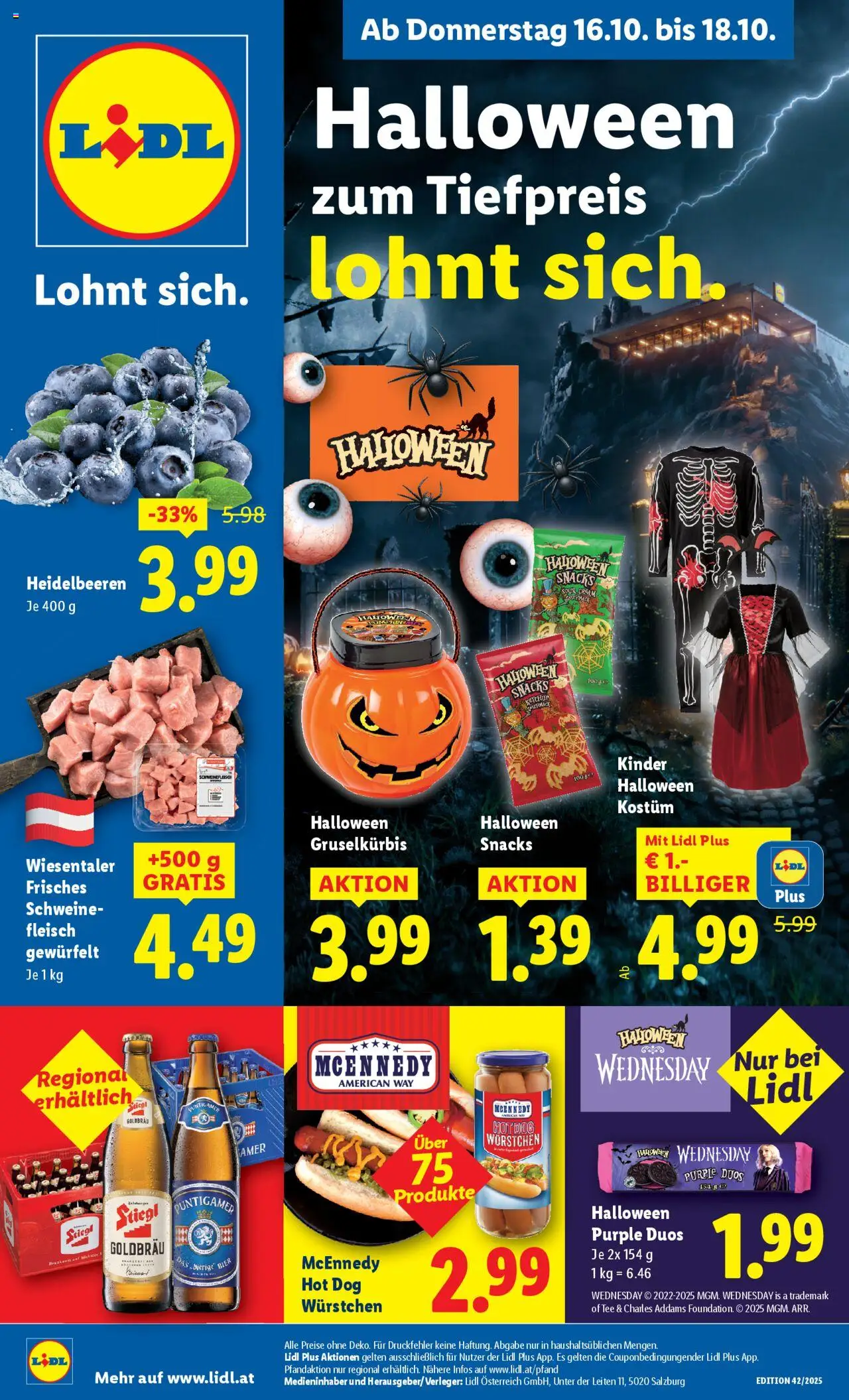  LIDL Flugblatt ab 16.10.2025 - Angebote "Prospekt aktuell" - Seite 1