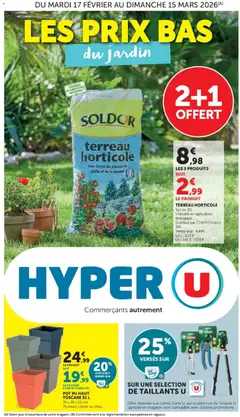 Prévisualisation de Le jardin à prix bas du magasin Hyper U formulaire valide 17/02/2026