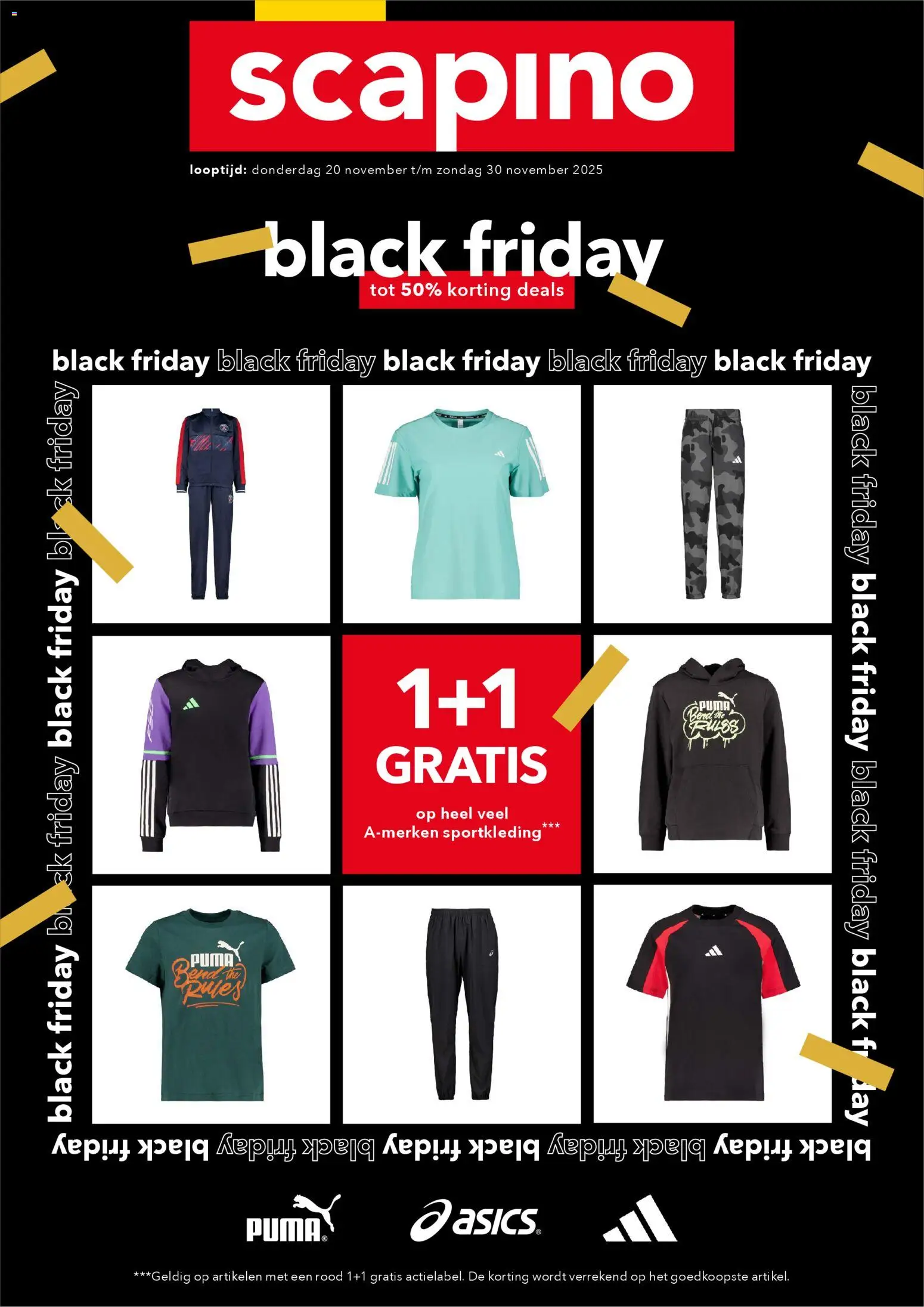 Voorbeeld van Black friday van winkel Scapino geldig vanaf 20-11-2025
