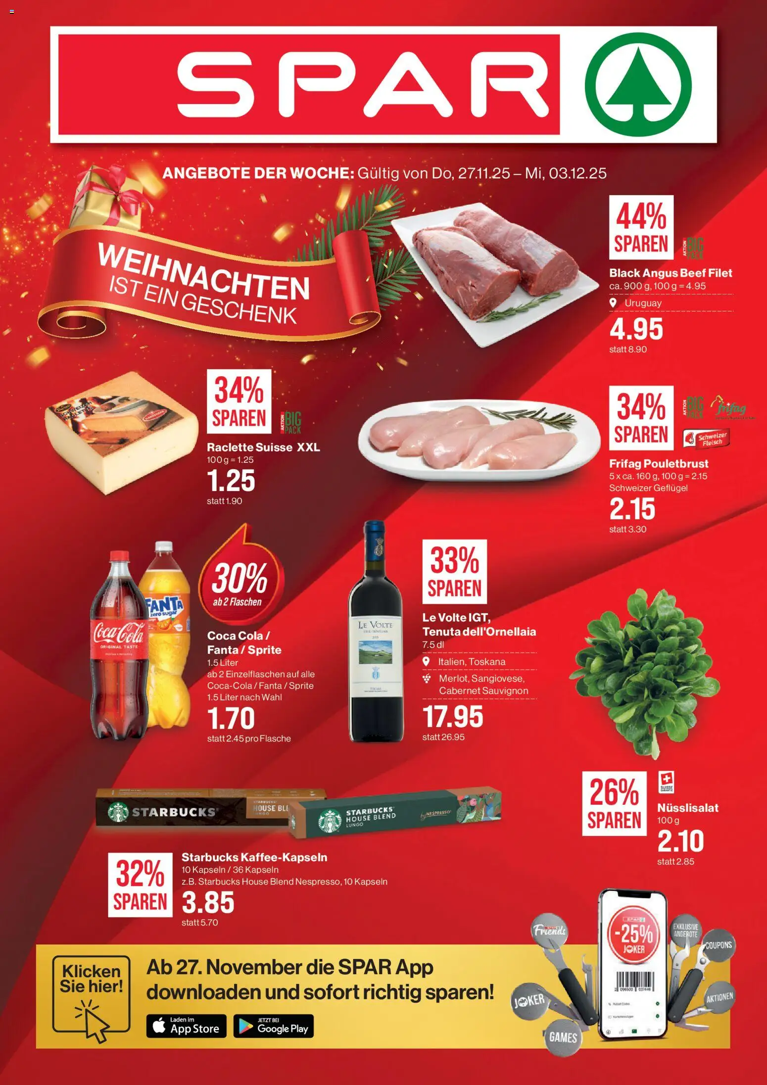 Vorschau des Merkblatts Black Friday vom Shop SPAR gültig von 27.11.2025 bis 03.12.2025