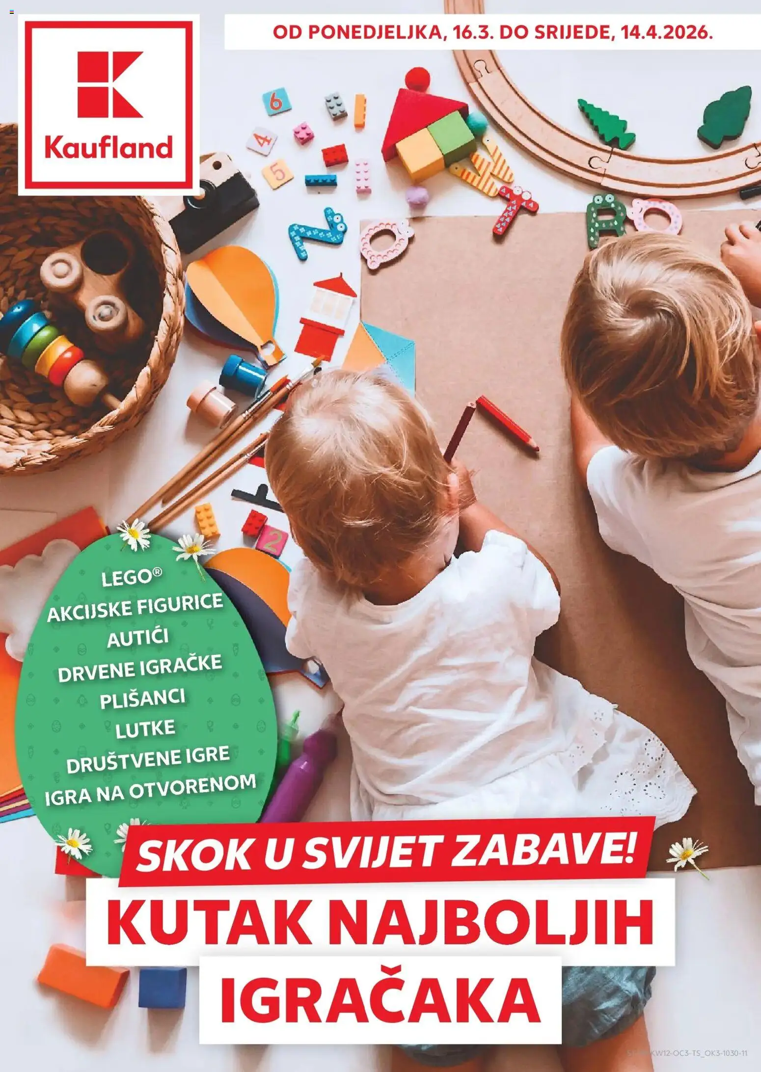 Pregled letka Kaufland katalog do 14.04.2026 trgovine Kaufland vrijedi od 15.03.2026 - Lego, Društvene igre, Igračke, Igra, Lutke