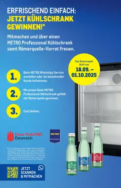 Vorschau der Angebote: Metro WhatsApp Gewinnspiel gültig ab 18.09.2025