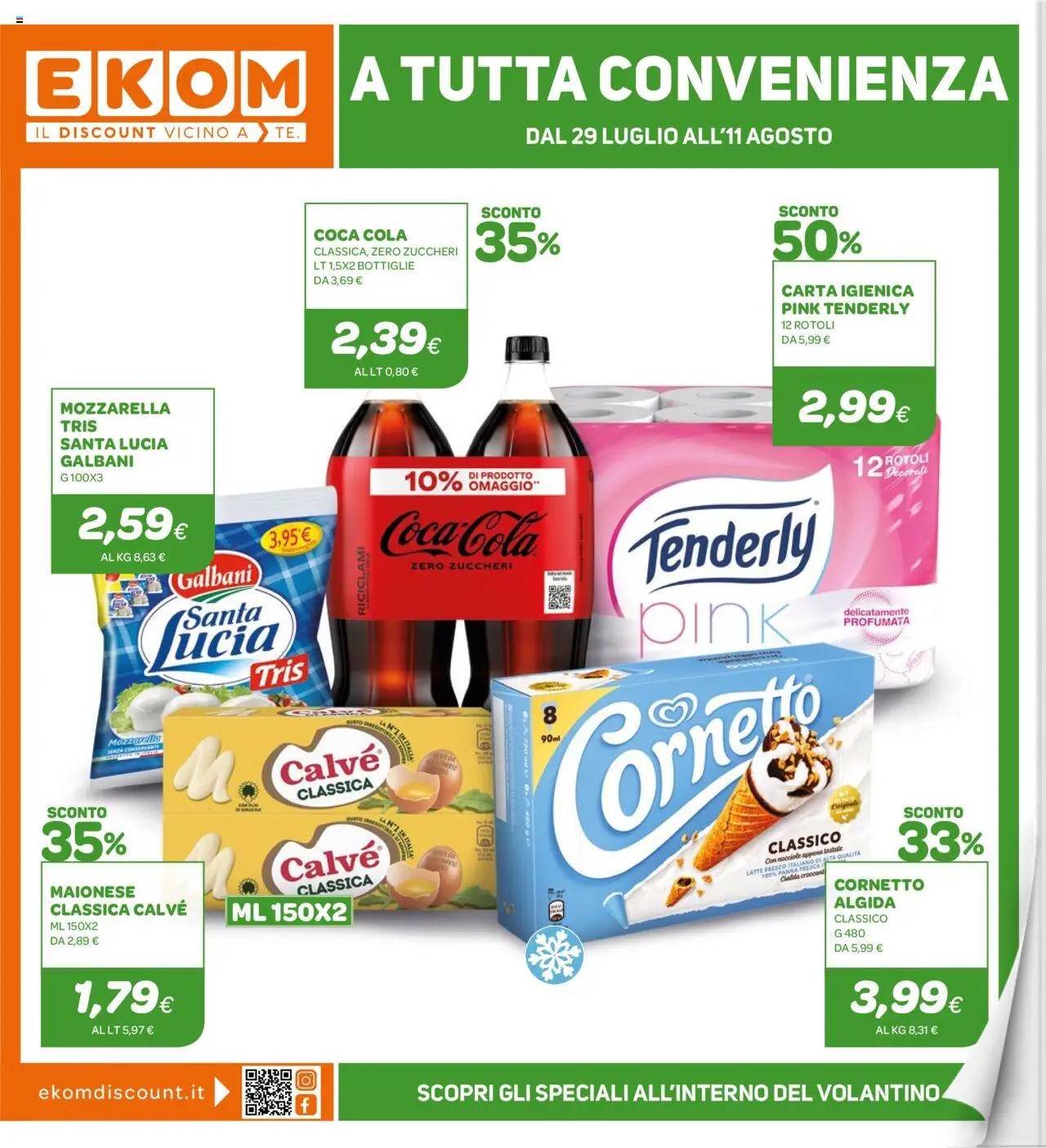 Volantino Ekom valido da 29/07/2025 numero di pagina 1