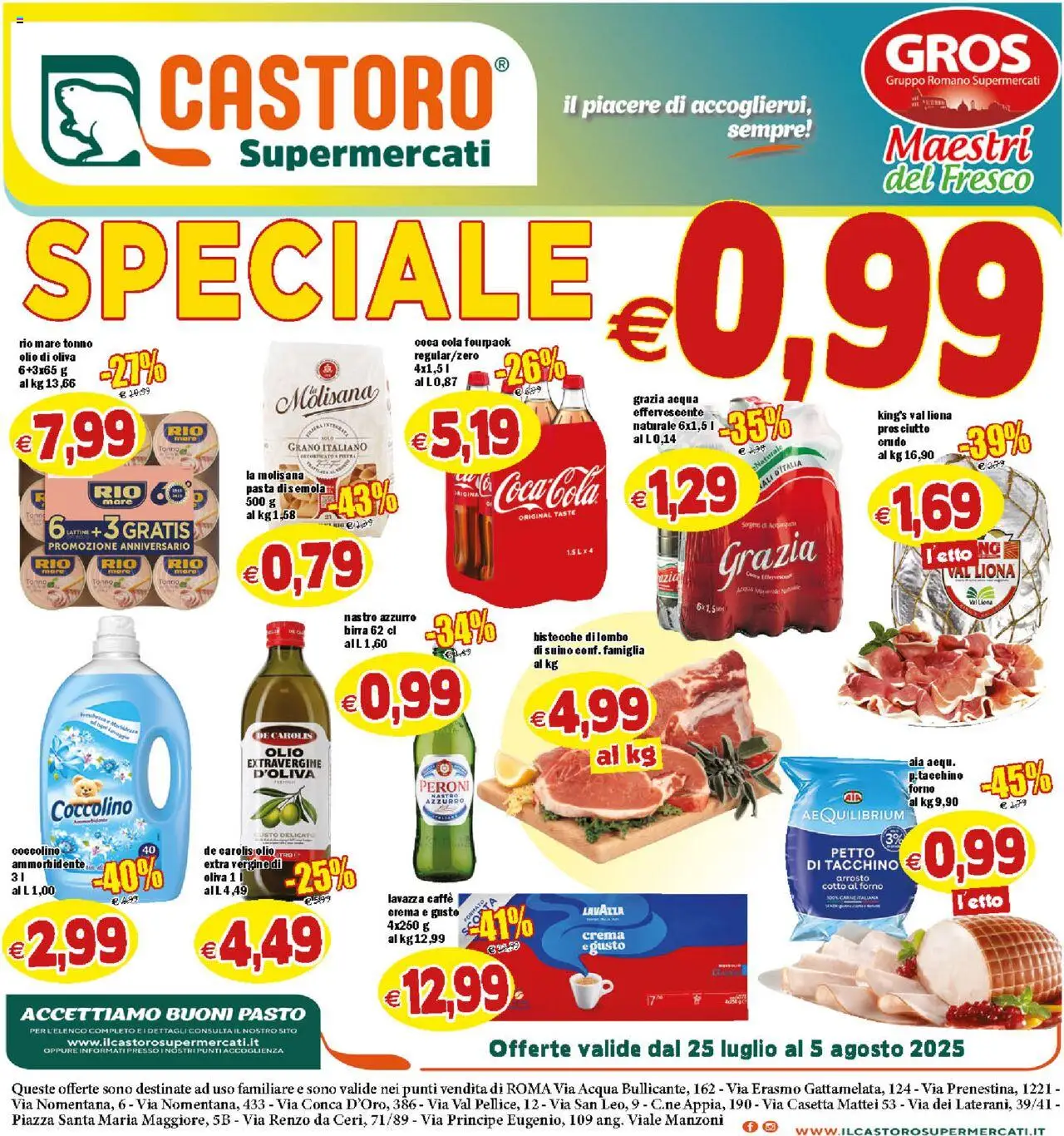 Volantino Il Castoro valido da 25/07/2025 numero di pagina 1