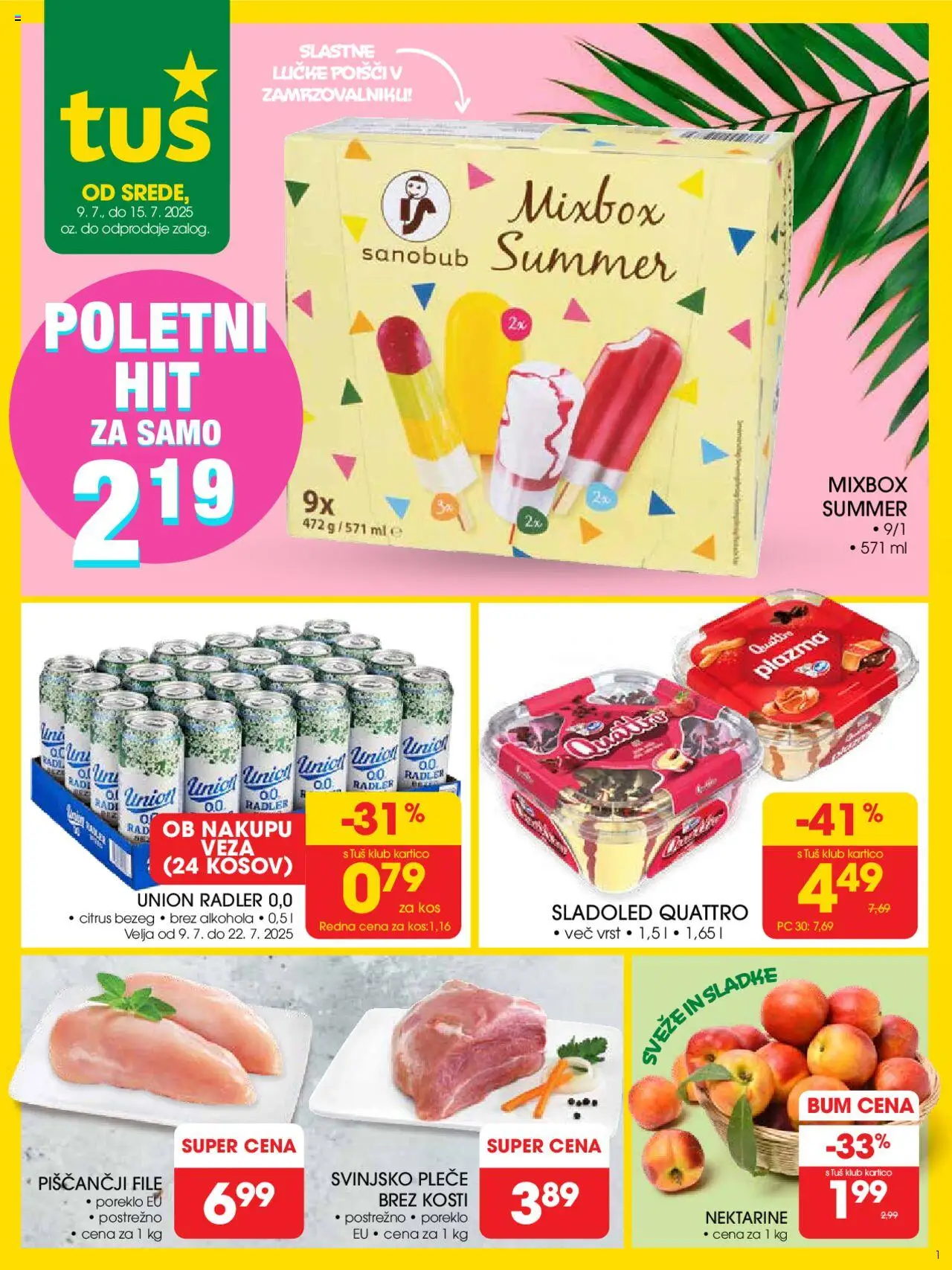 Tuš Katalog od 09.07.2025 - aktualna ponudba - stran 1
