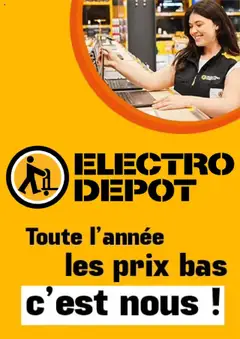 Prévisualisation de Catalogue du magasin Electro Dépôt formulaire valide 21/08/2025